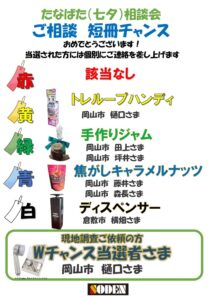 抽選発表